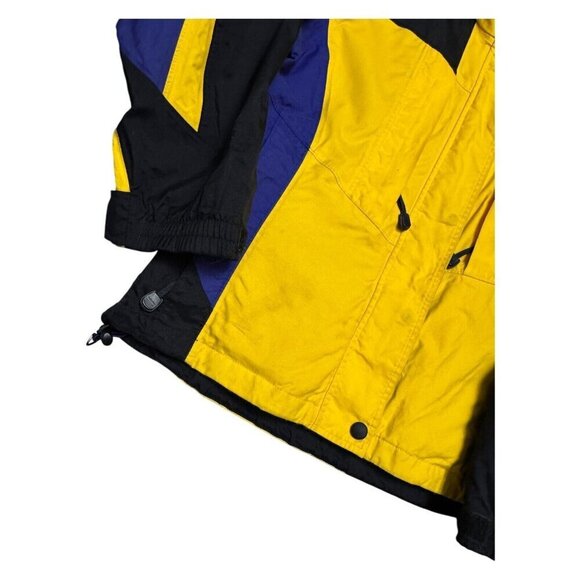 VINTAGE COLUMBIA Y2K Yellow Water Resistant Windbreaker Ski Jacket Womens Medium - Picture 8 of 8